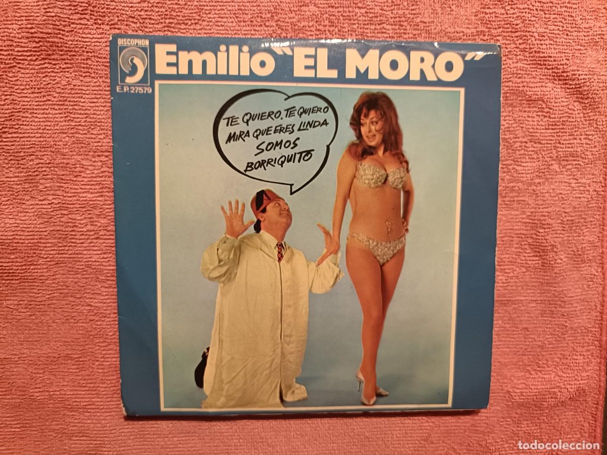 Discos de vinilo: Emilio El Moro - Borriquito / Mira que eres linda / Somos / ... - EP. sello Discophon 1972
