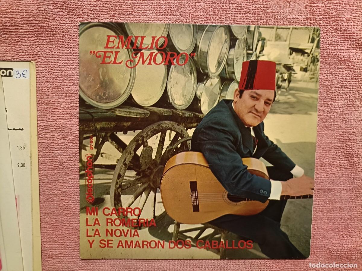 Discos de vinilo: Emilio El Moro - Mi Carro / La Romer&iacute;a / La Novia / ... - EP. sello Discophon 1971