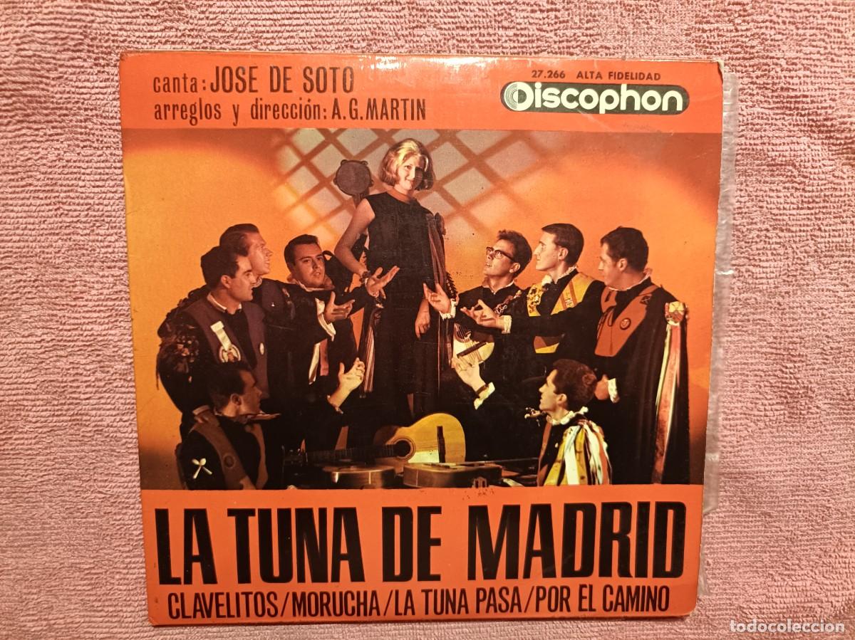Discos de vinilo: La Tuna de Madrid - Clavelitos, Morucha, La Tuna pasa, ... - EP. sello Discophon 1963