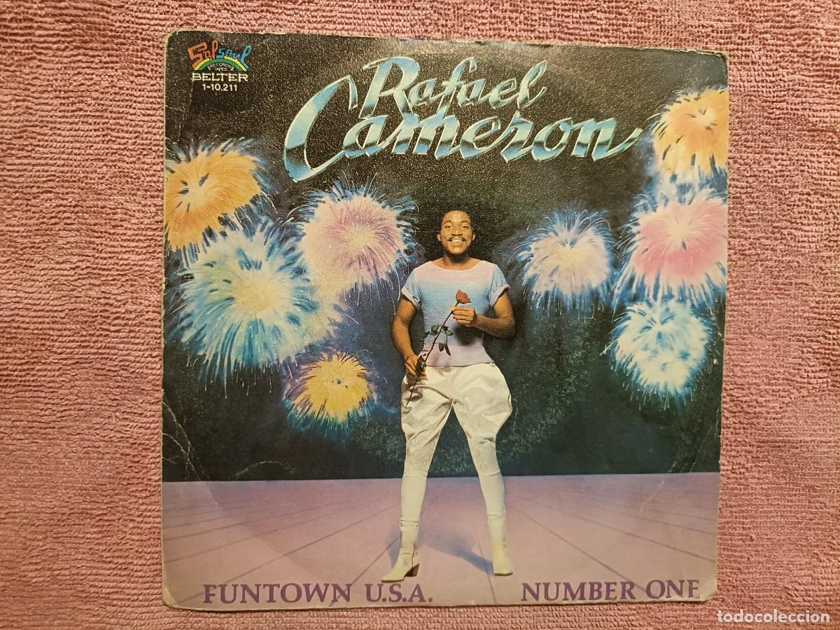 Discos de vinilo: Rafael Cameron - Funwown U.S.A. / Number One - Single sello Belter 1981