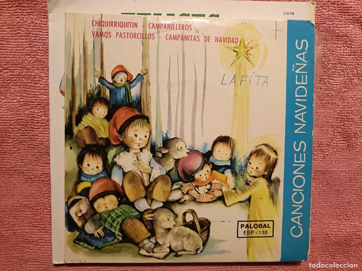 Discos de vinilo: Canciones Navide&ntilde;as - Chiquirriquitin / Campanilleros / Vamos Pastorcillos / ... - EP. Palobal 1966