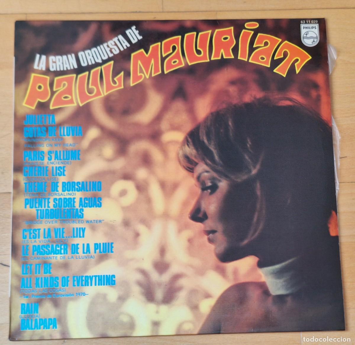Discos de vinilo: LA GRAN ORQUESTA DE PAUL MAURIAT- CANCIONES FAMOSAS- DISCO VINILO LP- PHILIPS 1970 - PERFECTO ESTADO