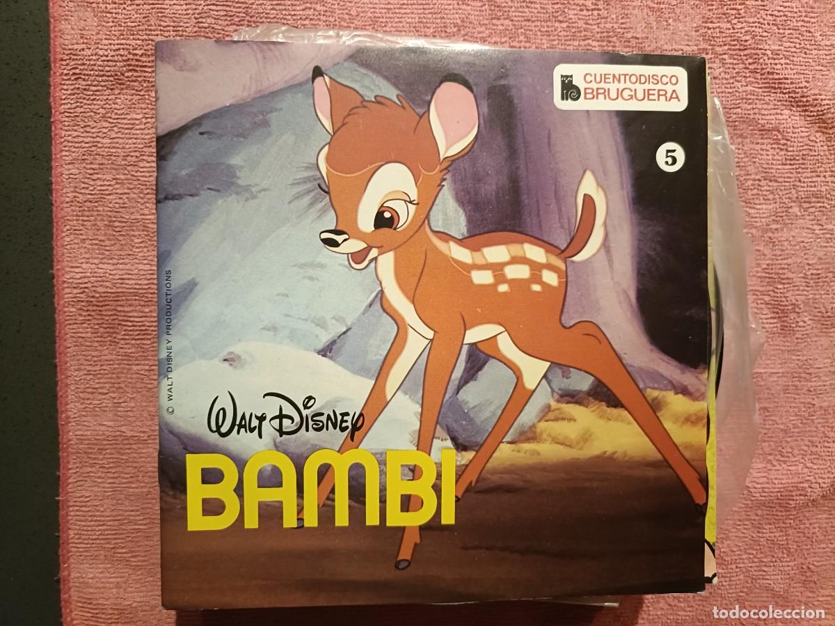 Discos de vinilo: Bambi - Cuentodisco Bruguera, n&ordm; 5 - Single sello Hispavox 1967 - Disneyland