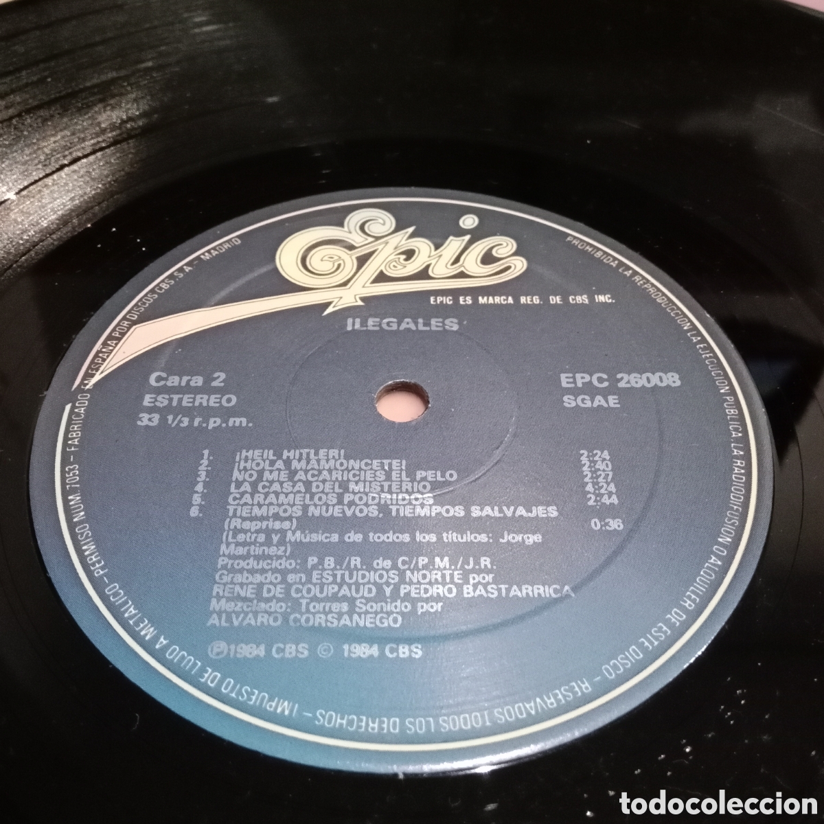Discos de vinilo: ILEGALES - ILEGALES - LP - Foto 6