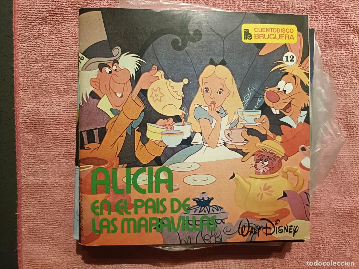 Discos de vinilo: Alicia en el Pa&iacute;s de las Maravillas - Cuentodisco Bruguera, n&ordm; 12 - Single Hispavox 1969