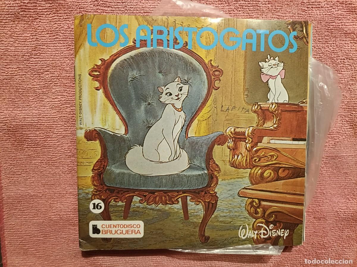 Discos de vinilo: Los Aristogatos - Cuentodisco Bruguera, n&ordm; 16 - Single sello Hispavox 1971 - Disneyland