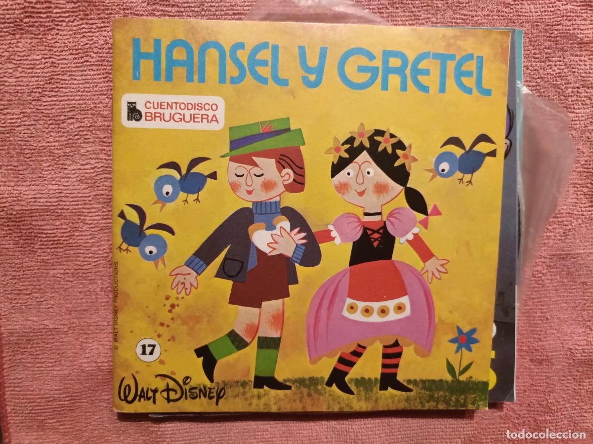 Discos de vinilo: Hansel y Gretel - Cuentodisco Bruguera, n&ordm; 17 - Single sello Hispavox 1969 - Disneyland