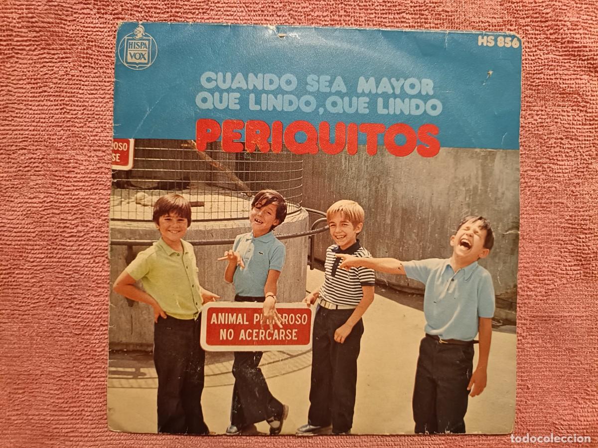 Discos de vinilo: Periquitos - Cuand&uml;&ntilde;mo sea mayor / Que lindo, que lindo - Single sello Hispavox 1972