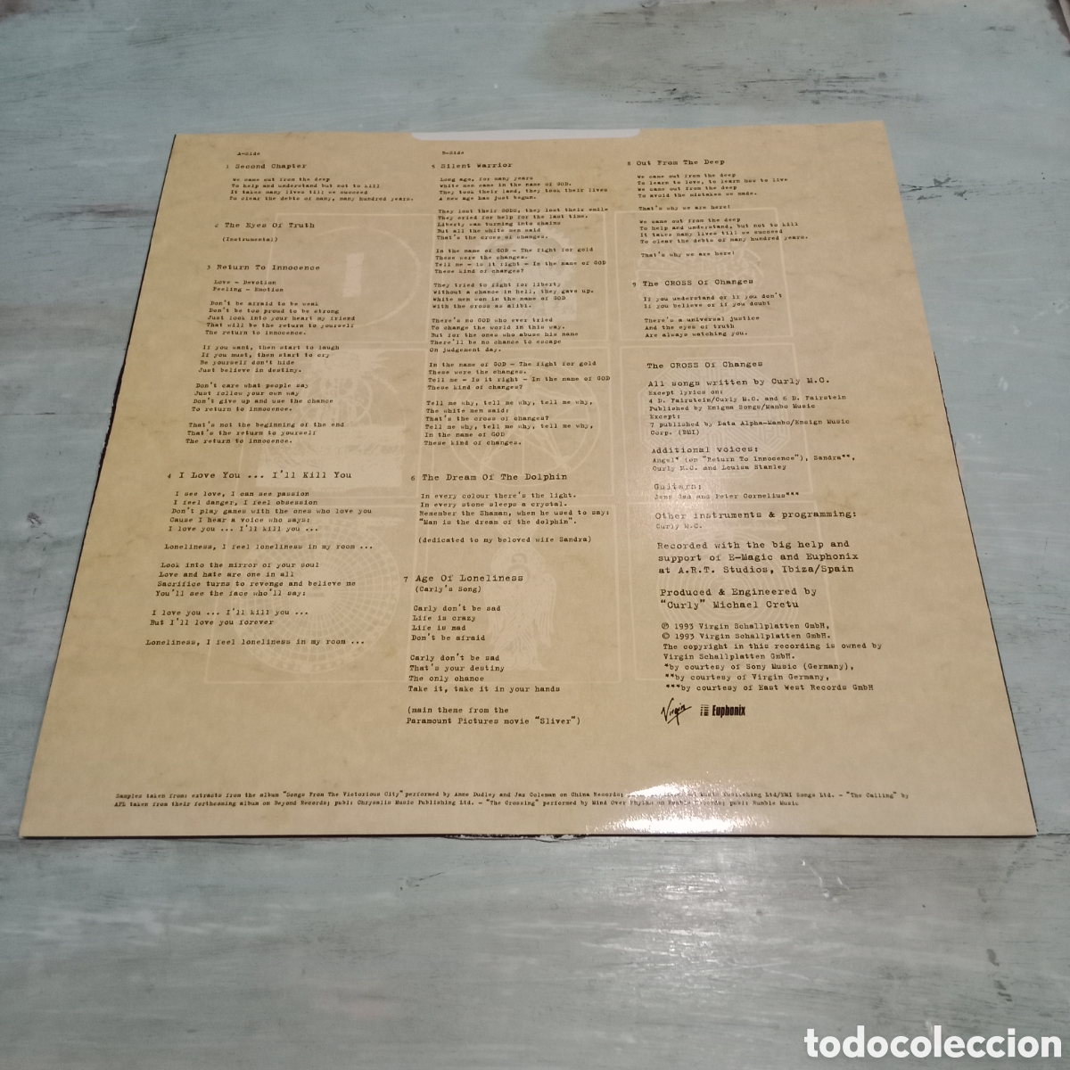 Discos de vinilo: ENIGMA - THE CROSS OF CHANGES - LP - Foto 8