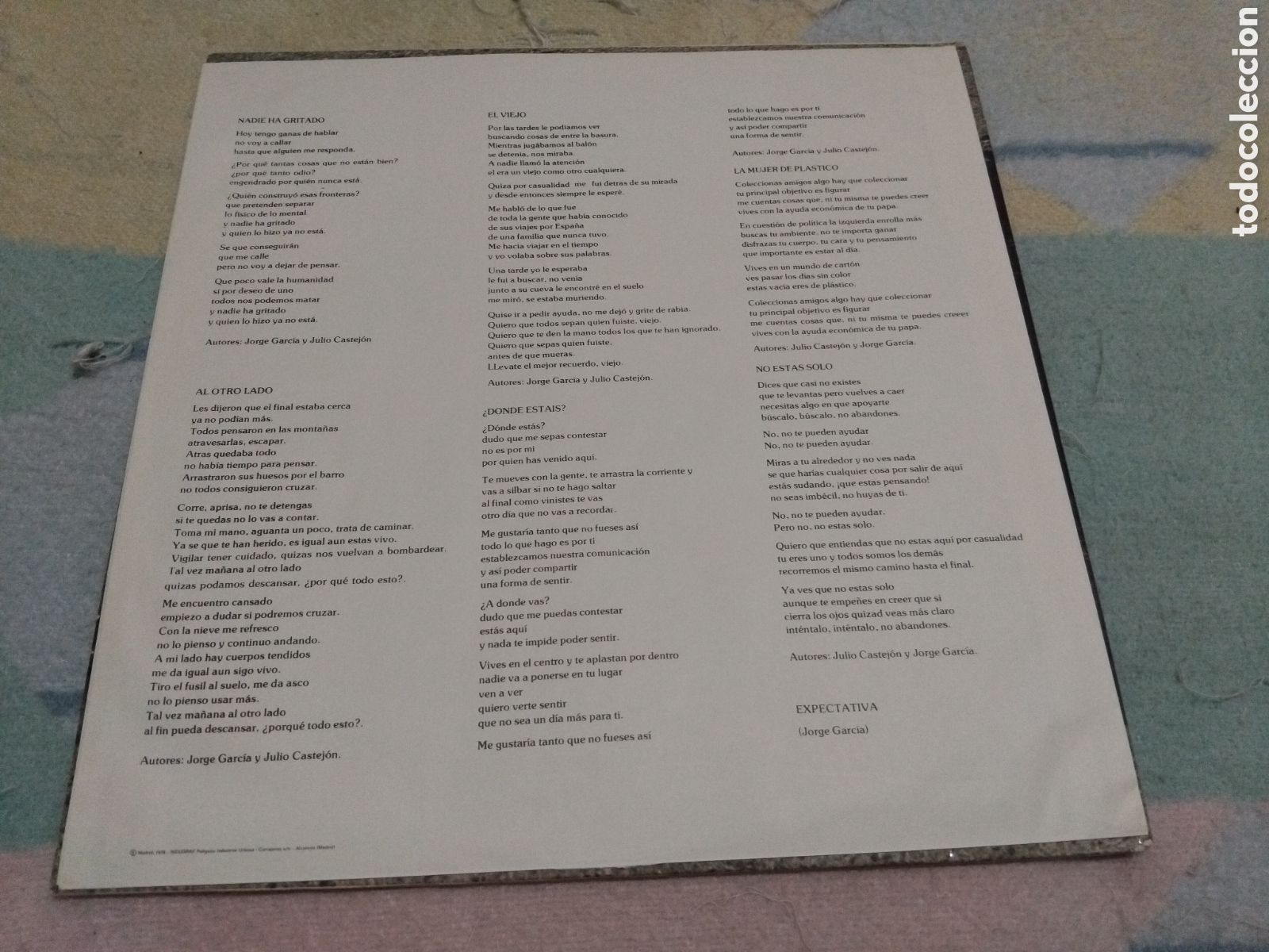 Discos de vinilo: ASFALTO ( AL OTRO LADO) VINILO - Foto 5