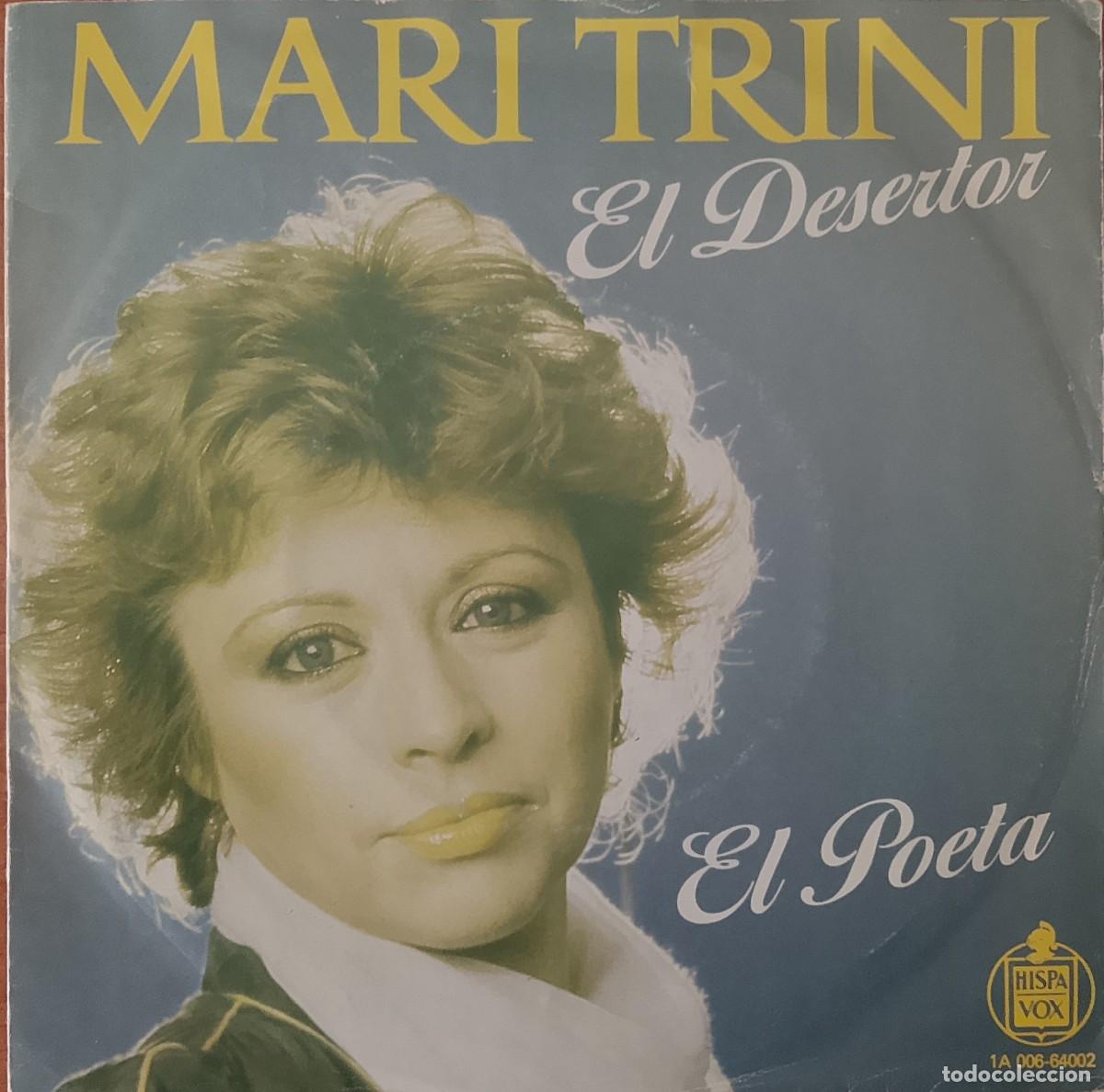 Discos de vinilo: Mari Trini. El desertor. Vinilo single. - Foto 1