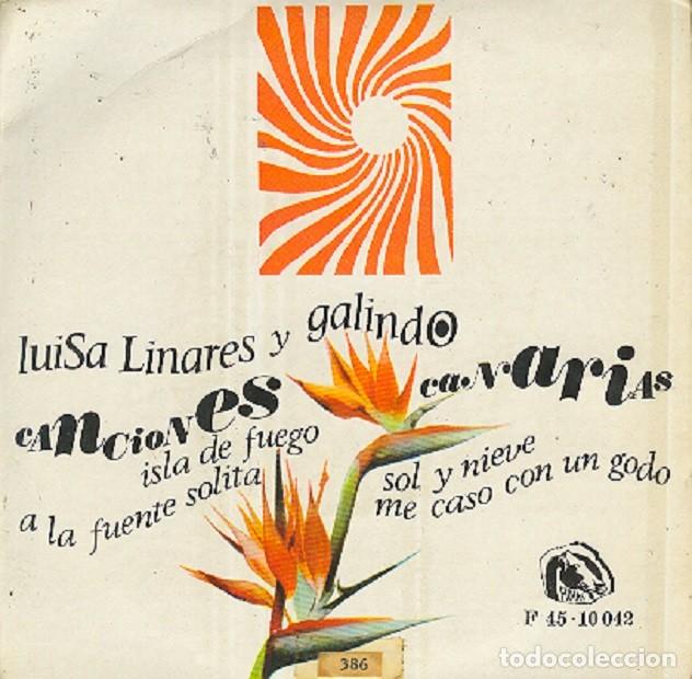 Discos de vinilo: Luisa Linares y Miguel Galindo &ndash; Isla de fuego; Sol y nieve + 2 &ndash; FIDIAS 10.042 &ndash; 1967