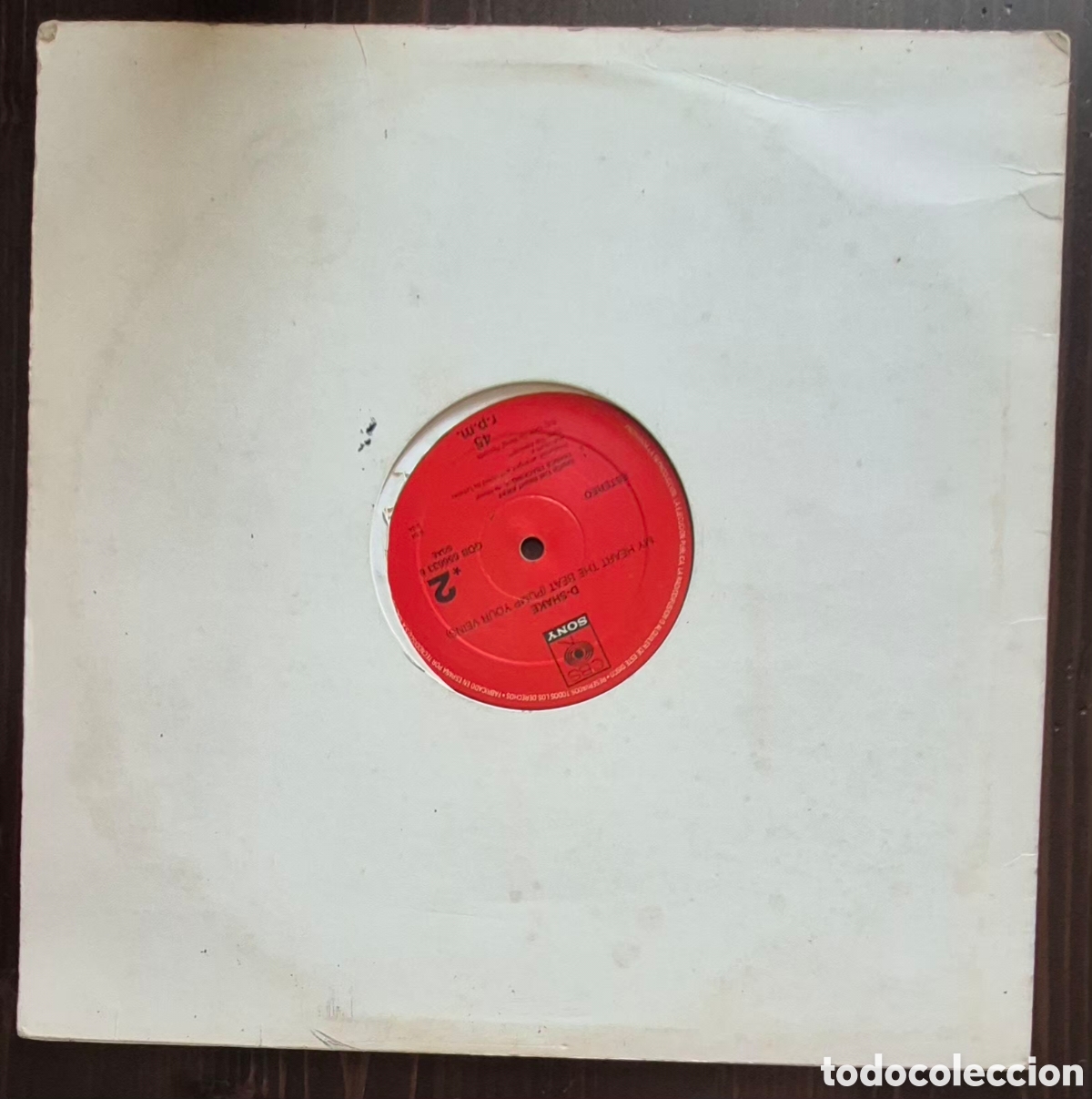 Discos de vinilo: MAXI - D-SHAKE - MY HEART THE BEAT - 1991 ESPA&Ntilde;A (TECHNO) - Foto 2
