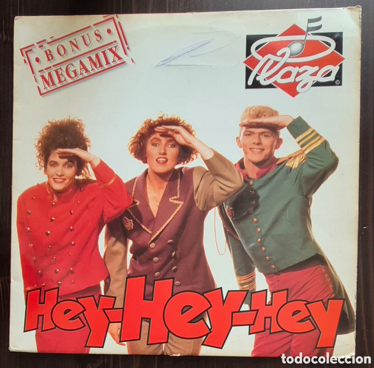 Discos de vinilo: MAXI - PLAZA - HEY-HEY-HEY - 1991 B&Eacute;LGICA (NEW BEAT)
