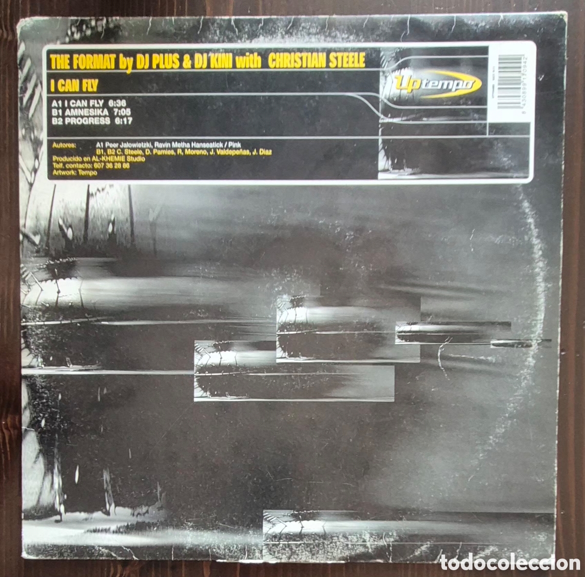 Discos de vinilo: MAXI - THE FORMAT BY DJ PLUS & DJ KINI WITH CHRISTIAN STEELE - I CAN FLY - 2000 ESPA&Ntilde;A (MAKINA)
