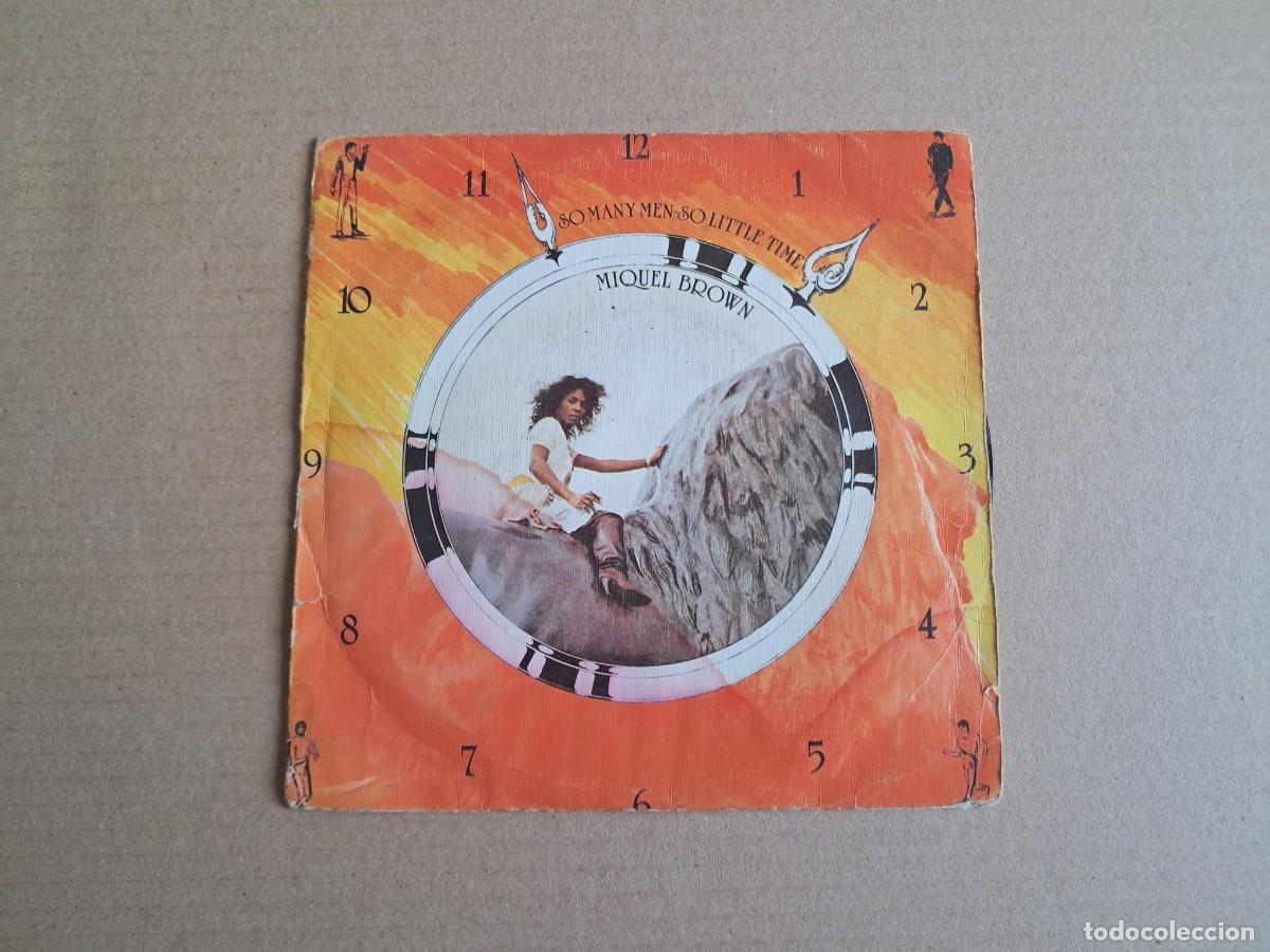 Discos de vinilo: MIQUEL BROWN - SO MANY MEN SO LITTLE TIME SINGLE 1983 EDICION ESPA&Ntilde;OLA