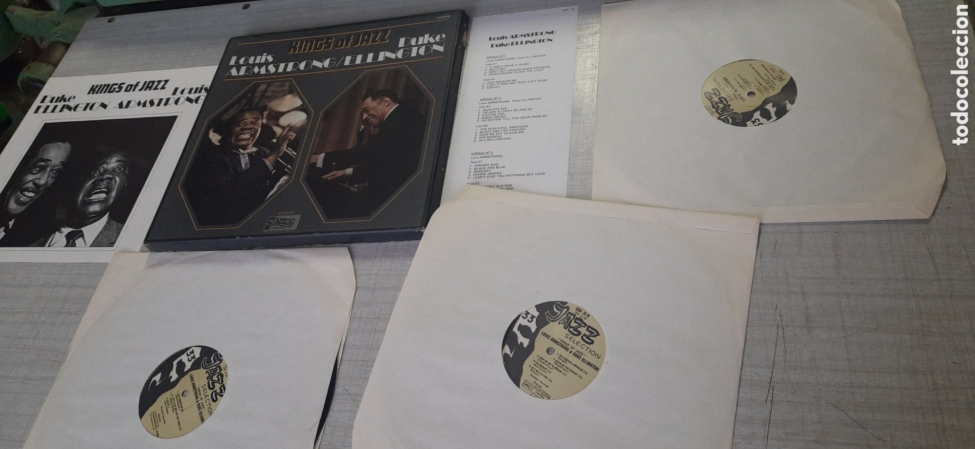 Discos de vinilo: Kings of jazz Louis Armstrong/dude ellington