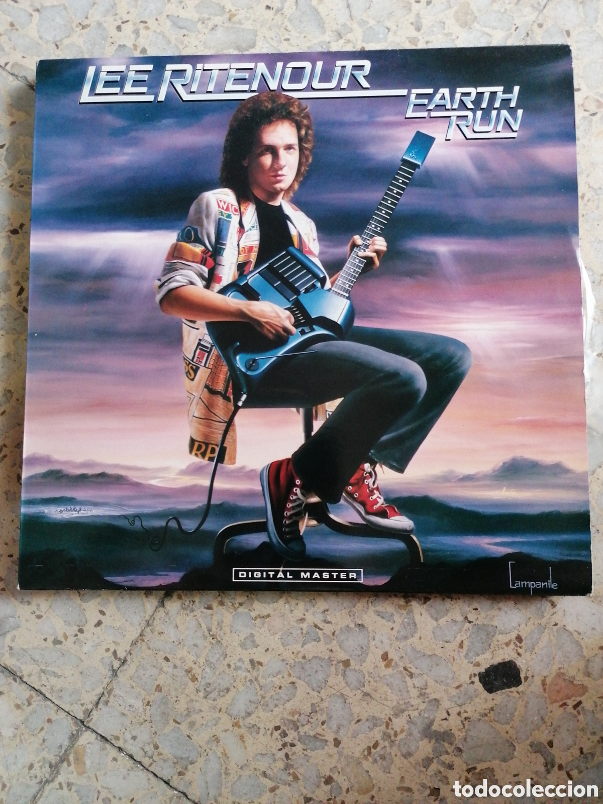 Discos de vinilo: LP LEE RITENOUR EARTH RUN 1986 GERMANY INSERT - Foto 1