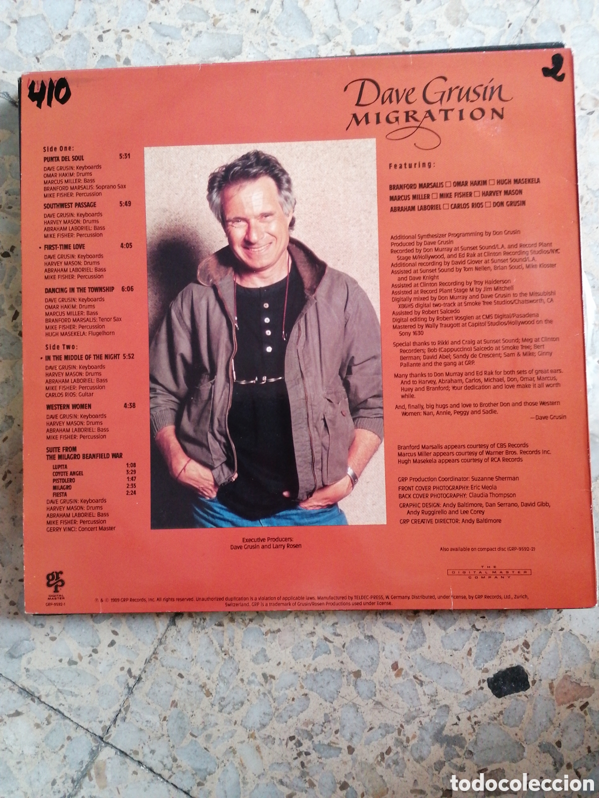 Discos de vinilo: LP DAVE GRUSIN MIGRATION 1989 GERMANY EX - Foto 2