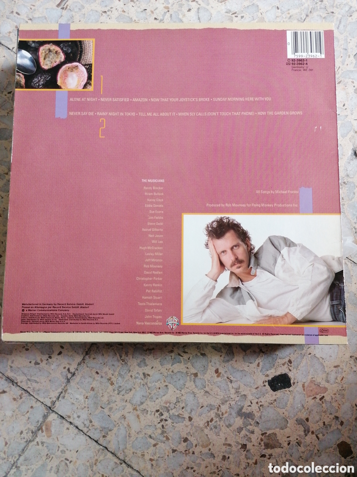 Discos de vinilo: LP MICHAEL FRANKS PASSION FRUIT 1983 USA INSERT - Foto 2