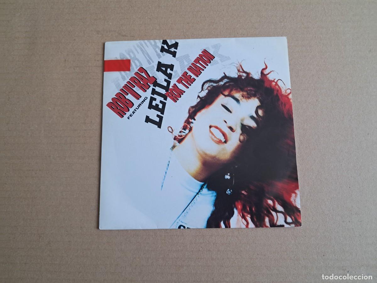 Discos de vinilo: LEILA K - ROK THE NATION SINGLE 1990 EDICION ESPA&Ntilde;OLA
