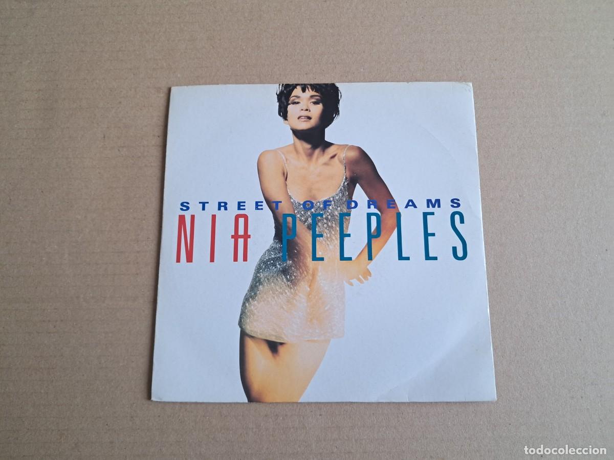 Discos de vinilo: NIA PEEPLES - STREET OF DREAMS SINGLE 1991 + HOJA PROMOCIONAL EDICION EUROPEA