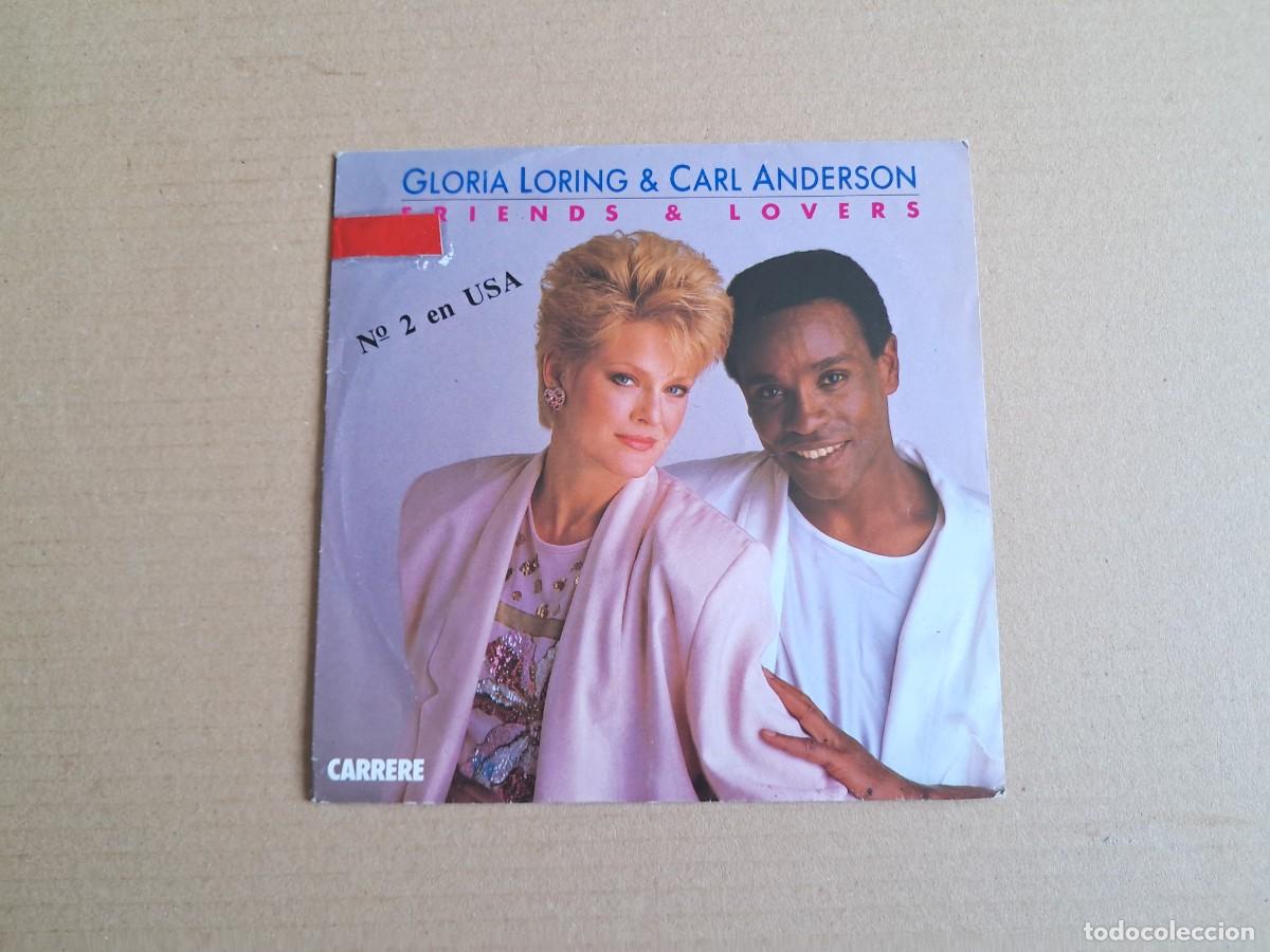 Discos de vinilo: GLORIA LORING & CARL ANDERSON - FRIENDS & LOVERS SINGLE PROMOCIONAL 1986 EDICION ESPA&Ntilde;OLA