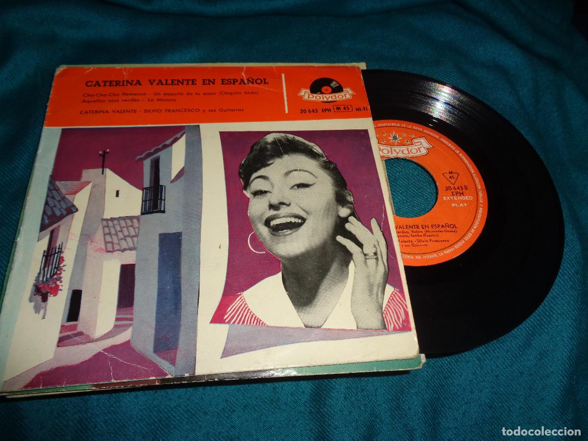 Discos de vinilo: CATERINA VALENTE. CHA-CHA-CHA + 3. EP. POLYDOR, 1959 (#)