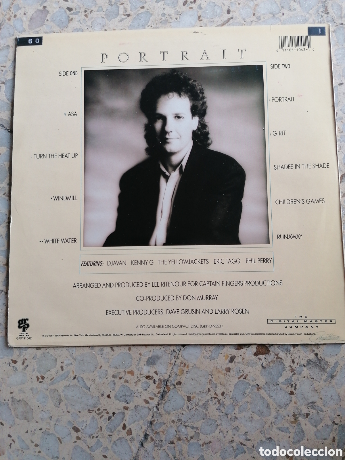 Discos de vinilo: LP LEE RITENOUR PORTRAIT 1987 GERMANY INSERT - Foto 2