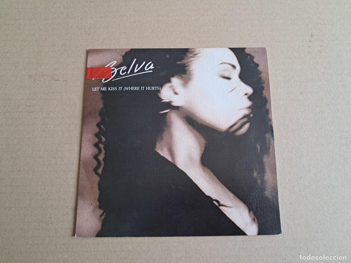 Discos de vinilo: BELVA - LET ME KISS IT ( WHERE IT HURTS ) SINGLE 1989 EDICION ESPA&Ntilde;OLA