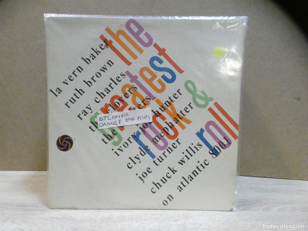Discos de vinilo: ARKANSAS1980 CAJJ728 VINILO LEVE USO AUN CORRECTO THE GREATEST ROCK & ROLL ATLANTIC ORANGE AND PLUM