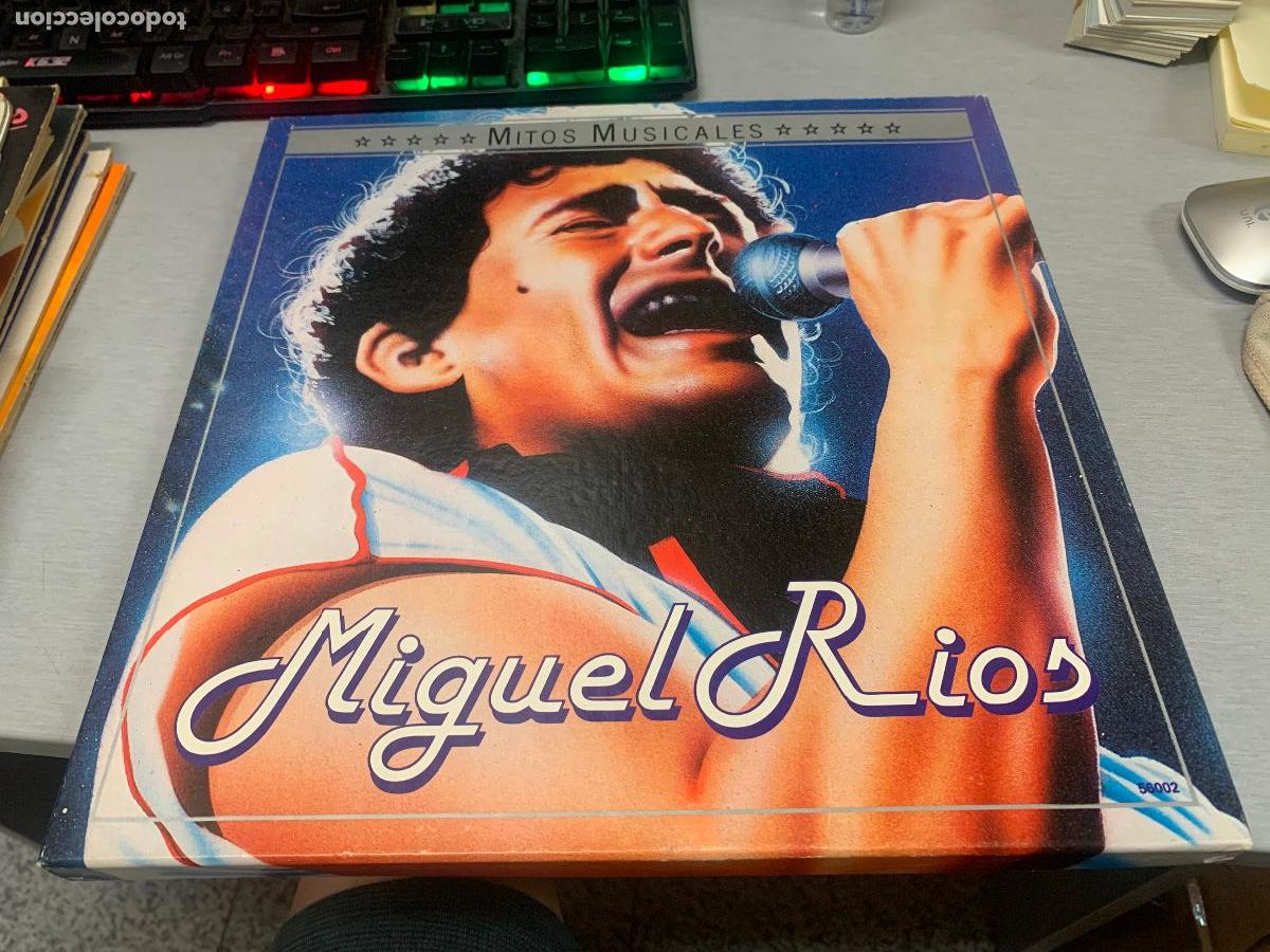 Discos de vinilo: MIGUEL R&Iacute;OS: MITOS MUSICALES / VINILO DOBLE LP - POLYDOR 1985 (EN CAJA)
