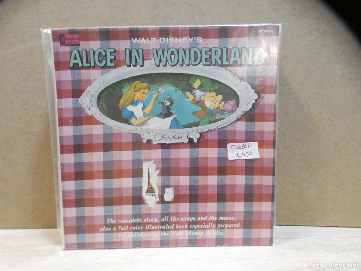 Discos de vinilo: ARKANSAS1980 CAJJ728 VINILO LEVE USO AUN CORRECTO ALICE IN WONDERLAND TROQUELADO