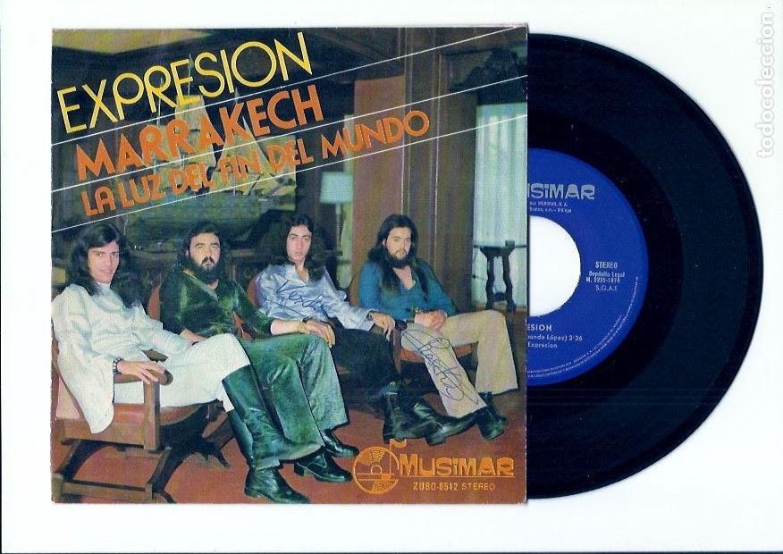 Discos de vinilo: EXPRESION. Marrakech. La luz del fin del mundo (vinilo single 1974)
