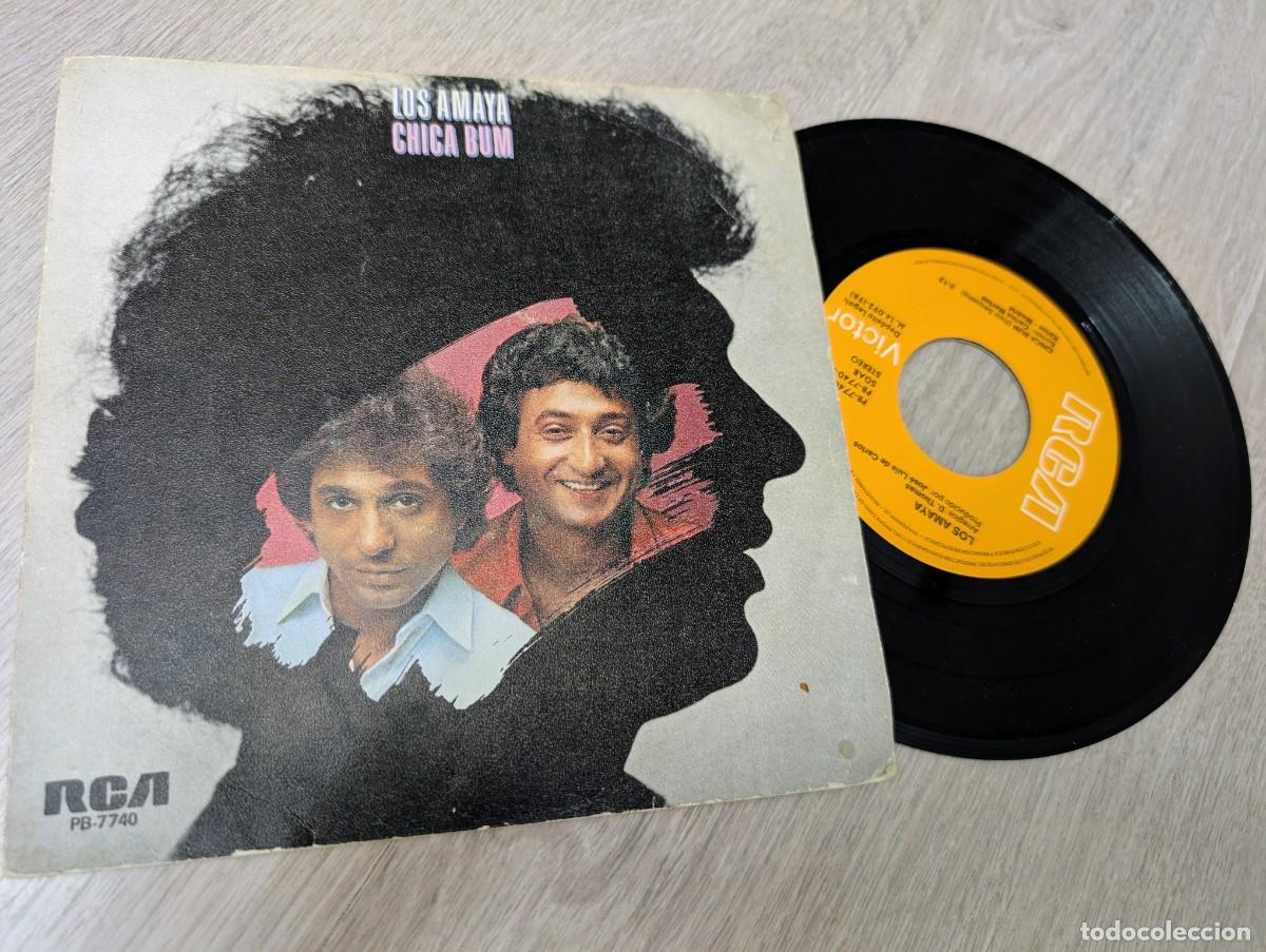 Discos de vinilo: LOS AMAYA - CHICA BUM + MAMA ... SINGLE DE 1981 - RCA - BUEN ESTADO
