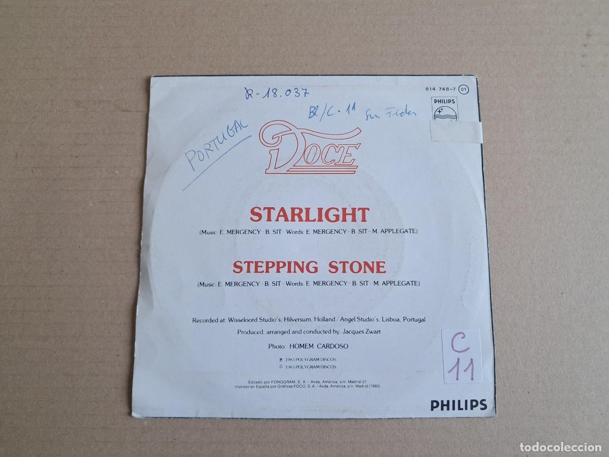 Discos de vinilo: DOCE - STARLIGHT SINGLE 1983 EDICION ESPA&Ntilde;OLA - Foto 3