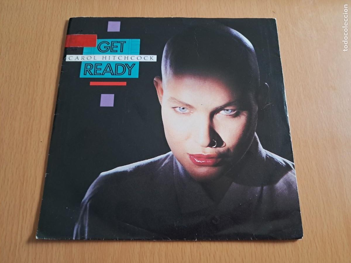 Discos de vinilo: CAROL HITCHCOCK - GET READY SINGLE PROMOCIONAL 1987 EDICION ESPA&Ntilde;OLA