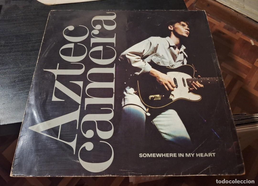 Discos de vinilo: AZTEC CAMERA - SOMEWHERE IN MY HEART 12&rdquo; MAXI UK WEA 1988 SYNTH POP