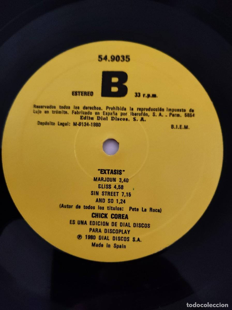 Discos de vinilo: Vinilo Jazz - Chick Corea - Extasis - Ed. Espa&ntilde;a 1980 - Dial Discos - Foto 4