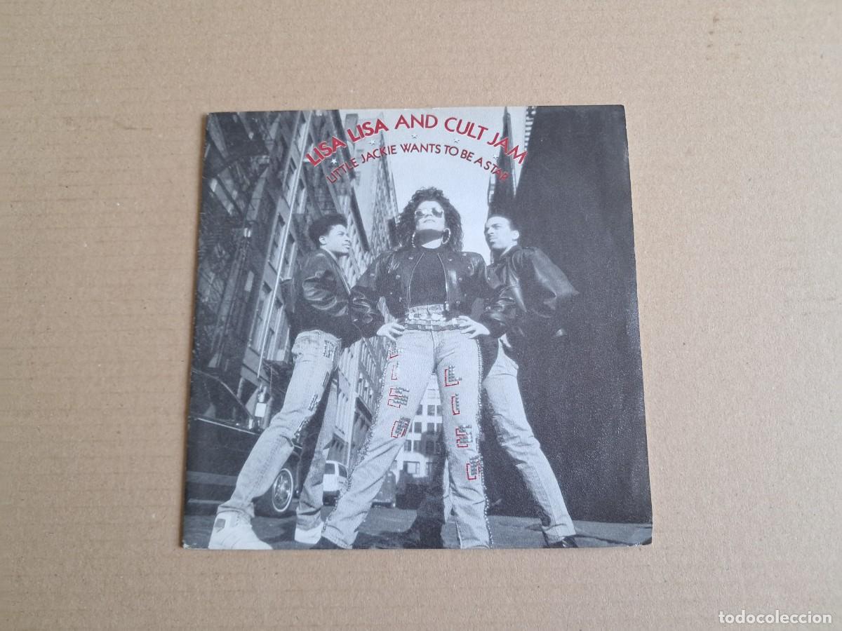 Discos de vinilo: LISA LISA AND CULT JAM - LITTLE JACKIE WANTS TO BE ASTAR SINGLE PROMOCIONAL 1989 EDICION ESPA&Ntilde;OLA