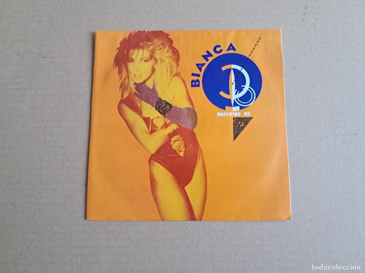Discos de vinilo: BIANCA - WATCHING ME SINGLE PROMOCIONAL 1988 EDICION ESPA&Ntilde;OLA