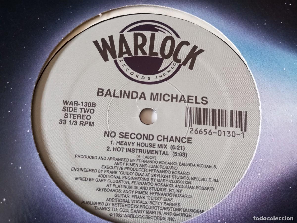 Discos de vinilo: Balinda Michaels &ndash; No Second Chance - 1992 - Foto 2