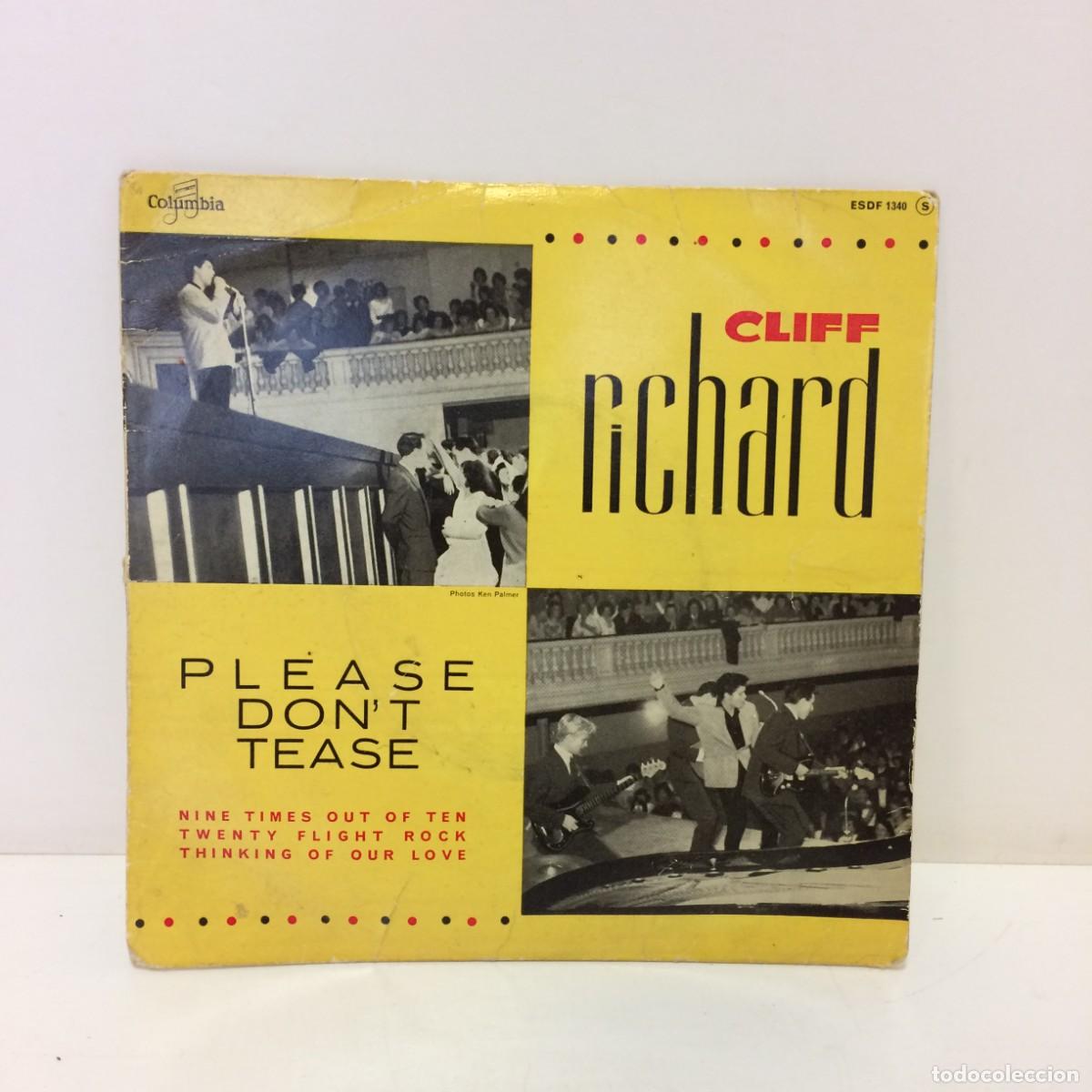 Discos de vinilo: Disco Vinilo: Cliff Richard - Please Don't Tease - ESDF 1340