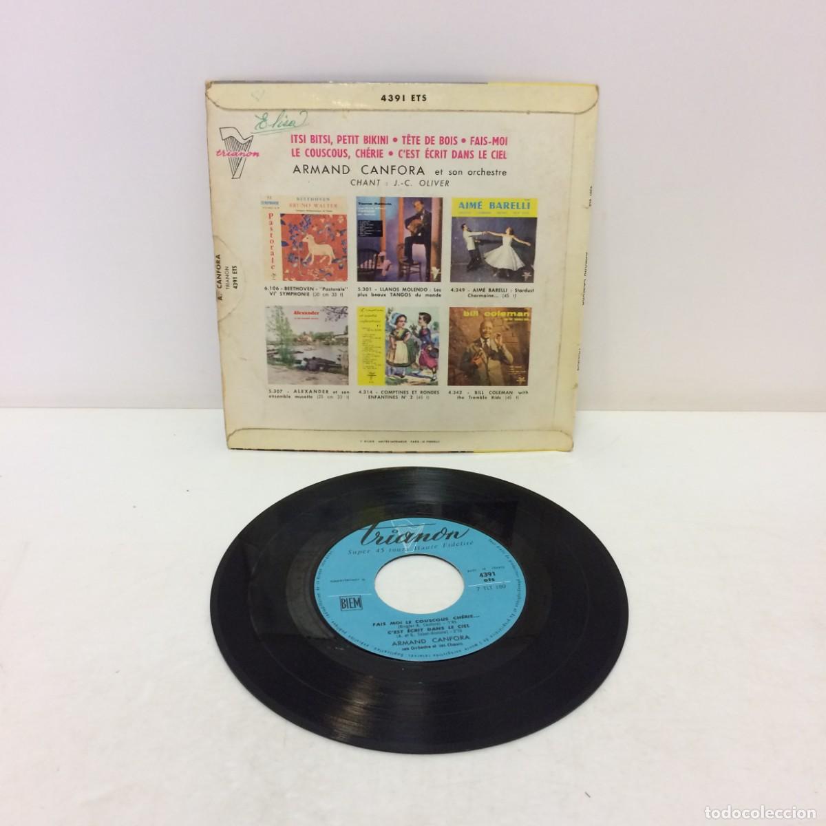 Discos de vinilo: Disco Vinilo: Armand Canfora - Itsi Bitsi, Petit Bikini - 4391 ETS - Foto 3