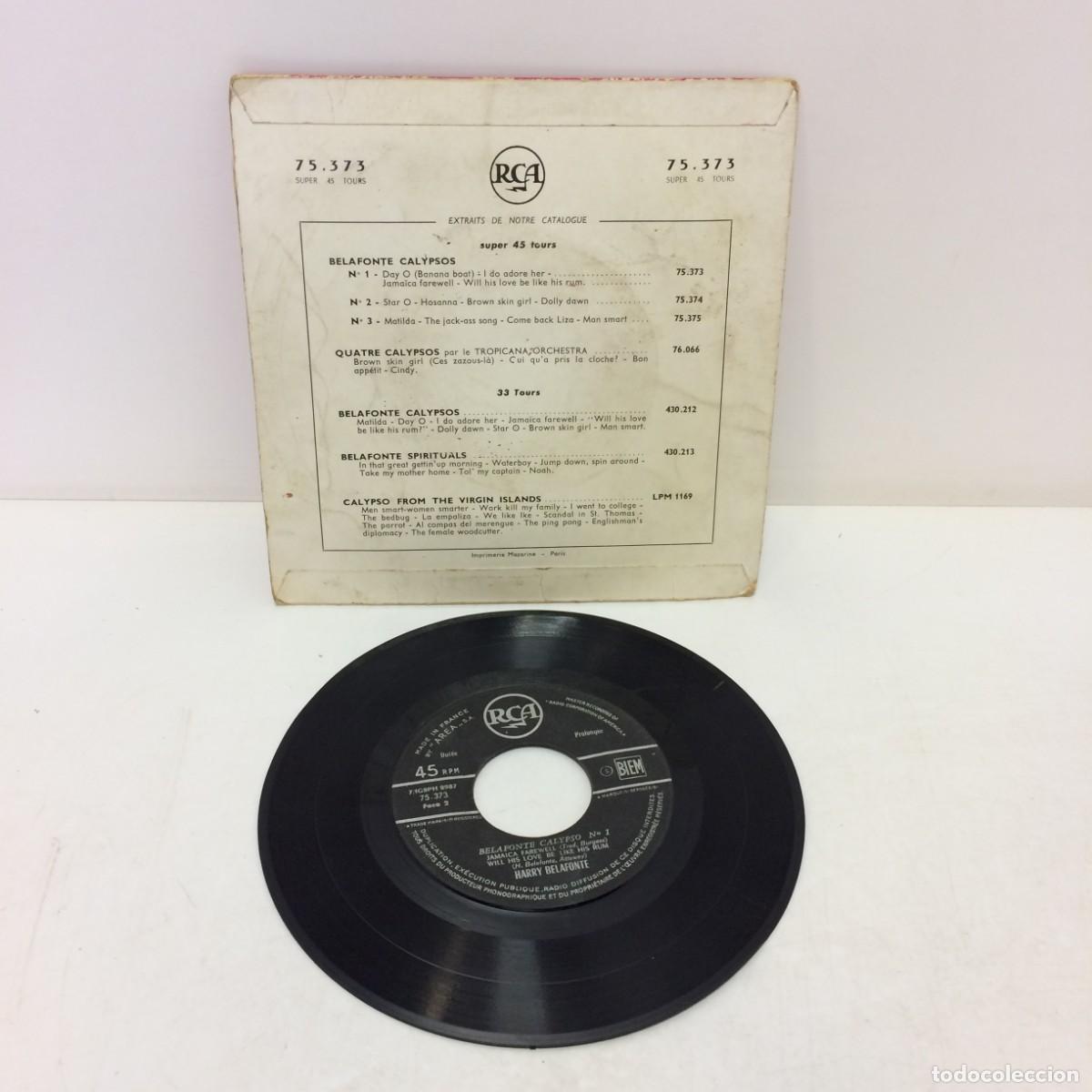 Discos de vinilo: Disco Vinilo: Belafonte - Calypsos - 75.373 - Foto 3