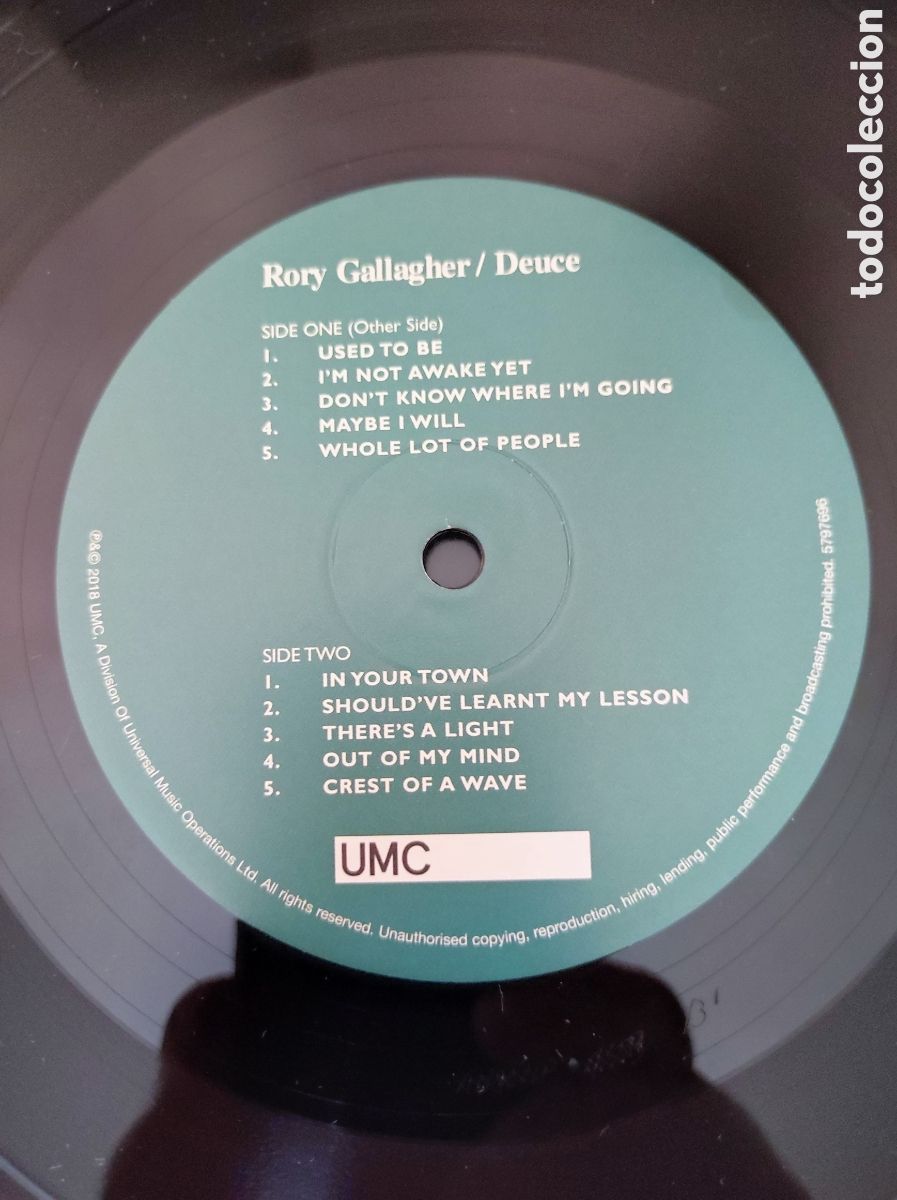 Discos de vinilo: RORY GALLAGHER - DEUCE - Foto 6