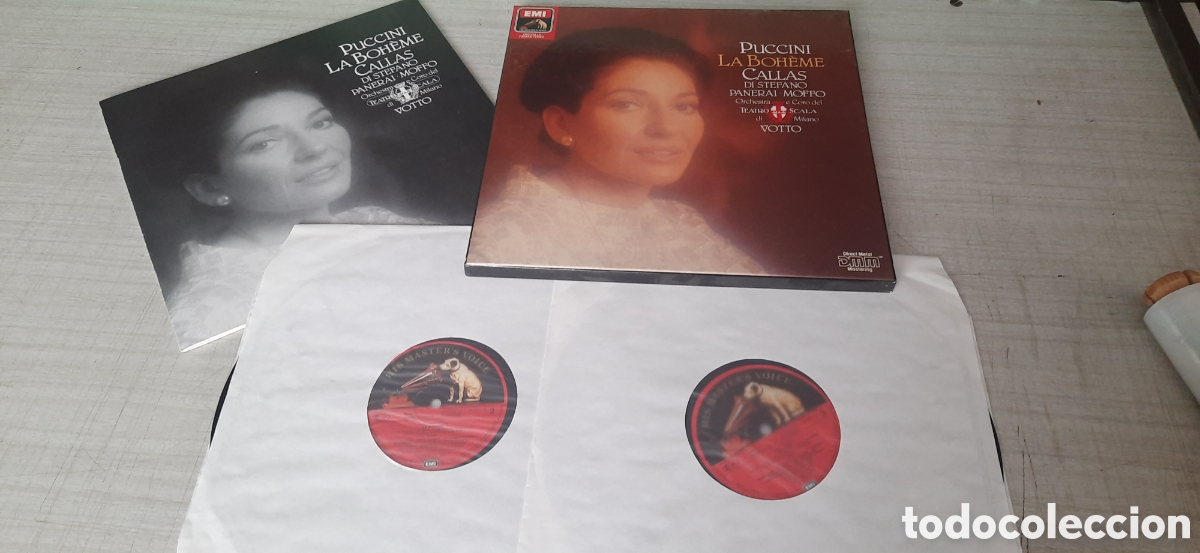Discos de vinilo: La boheme puccini Maria callas di stefano