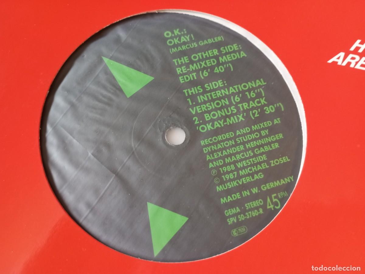 Discos de vinilo: O.K. &ndash; Okay! (Remix) - 1988 - Foto 2
