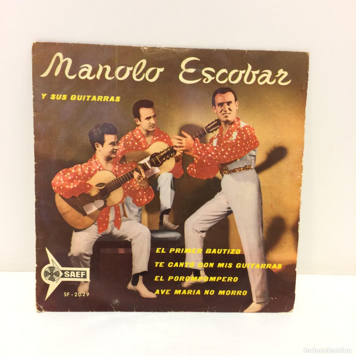 Discos de vinilo: Disco Vinilo: Manolo Escobar y sus Guitarras - El primer bautizo ... - SF-2029