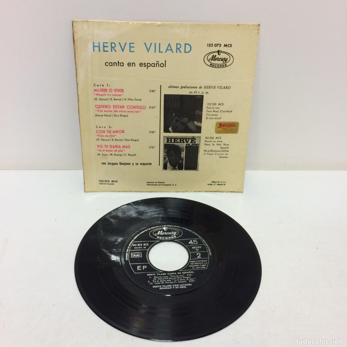 Discos de vinilo: Disco Vinilo: Herve Vilard en Espa&ntilde;ol - 152 072 MCE - Foto 3